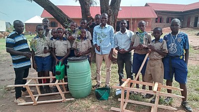 Hanne nursery and primary school pupils ready for environmental conservation